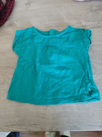 T-shirt à courtes manches bleu turquoise