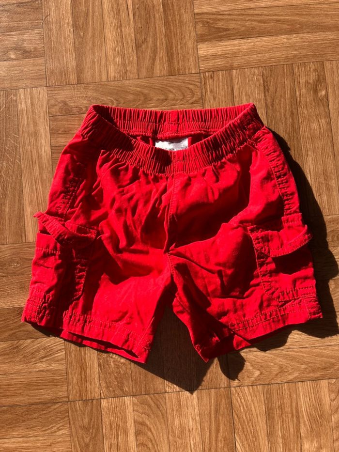 Short rouge taille 12 mois vintage