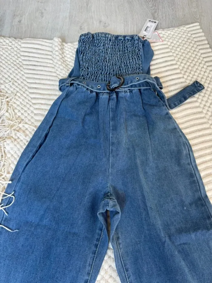 Salopette en jean bustier taille 38 - photo numéro 3