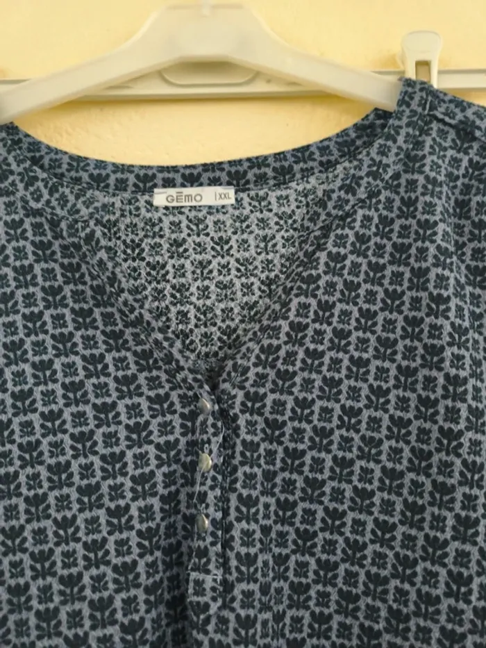 Tunique bleue - Gemo - taille 46 - photo numéro 3