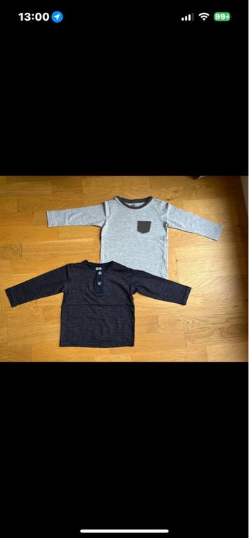 Lot de 2 t-shirts manches longues bébé garçon H&M
