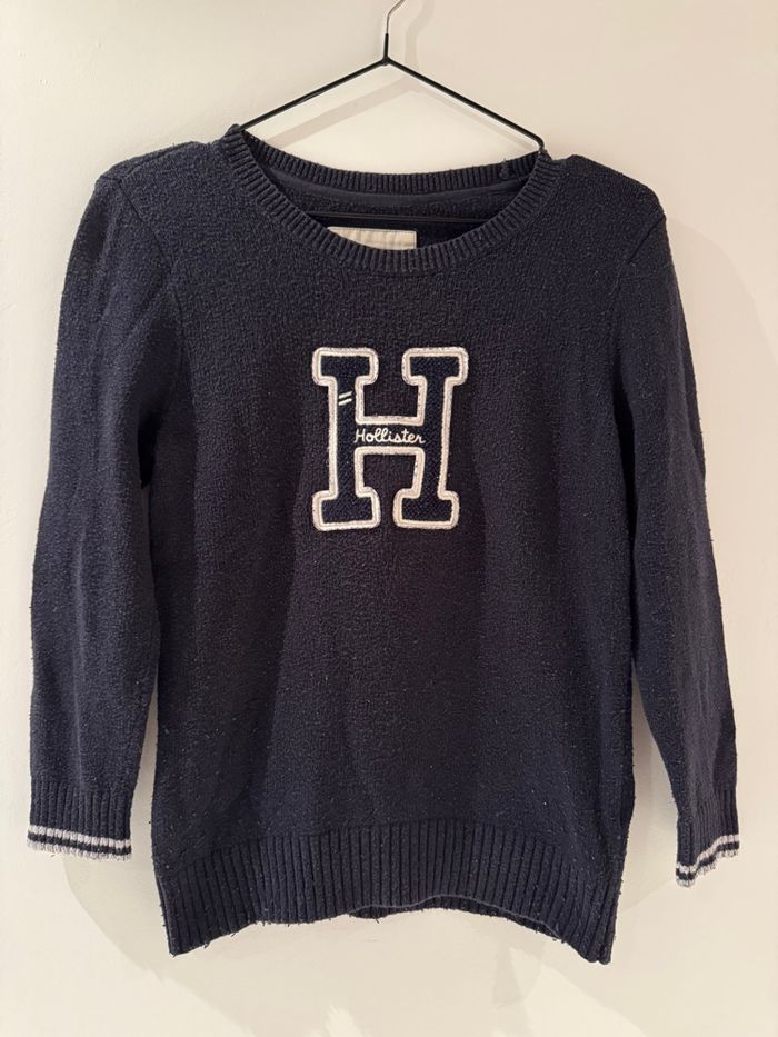 Pull col rond logo Hollister