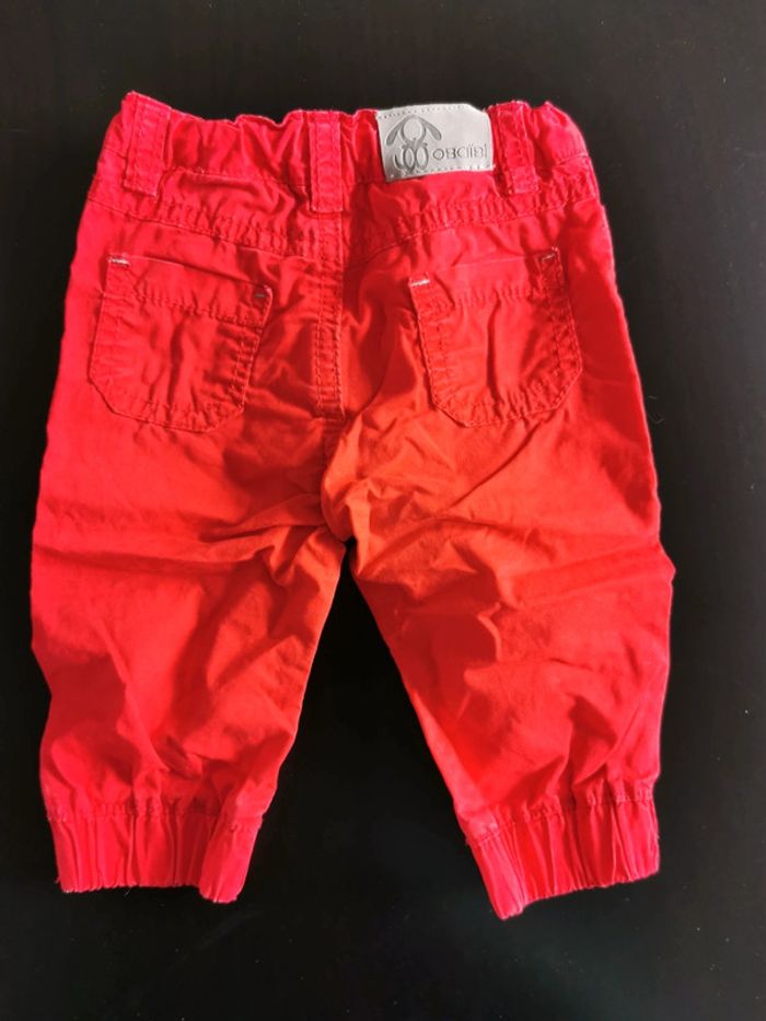 Pantalon rouge Obaïbi 6 mois - photo numéro 2