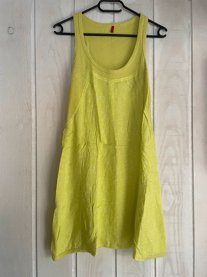 Robe de plage vert anis - Miss Captain - T0