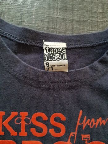 T-shirt manches longues 9mois