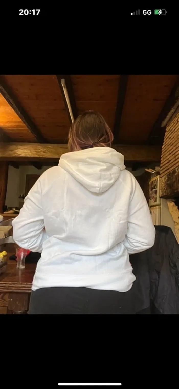 Sweat-shirt doux blanc Lévis - photo numéro 7