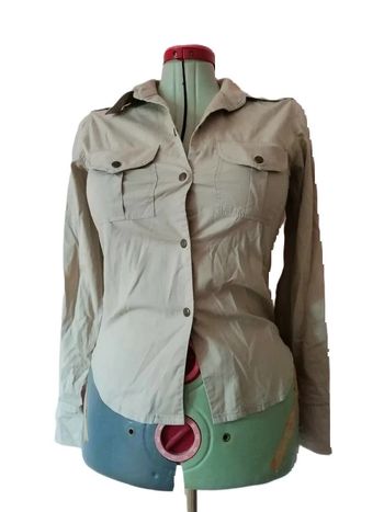 Chemise An'ge Taille 1 beige manches longues 36