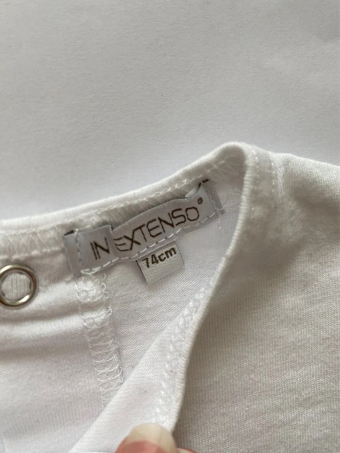 Lot de 3 T-shirts 👕 manches courtes - 12 mois - In extenso - TBE - photo numéro 8