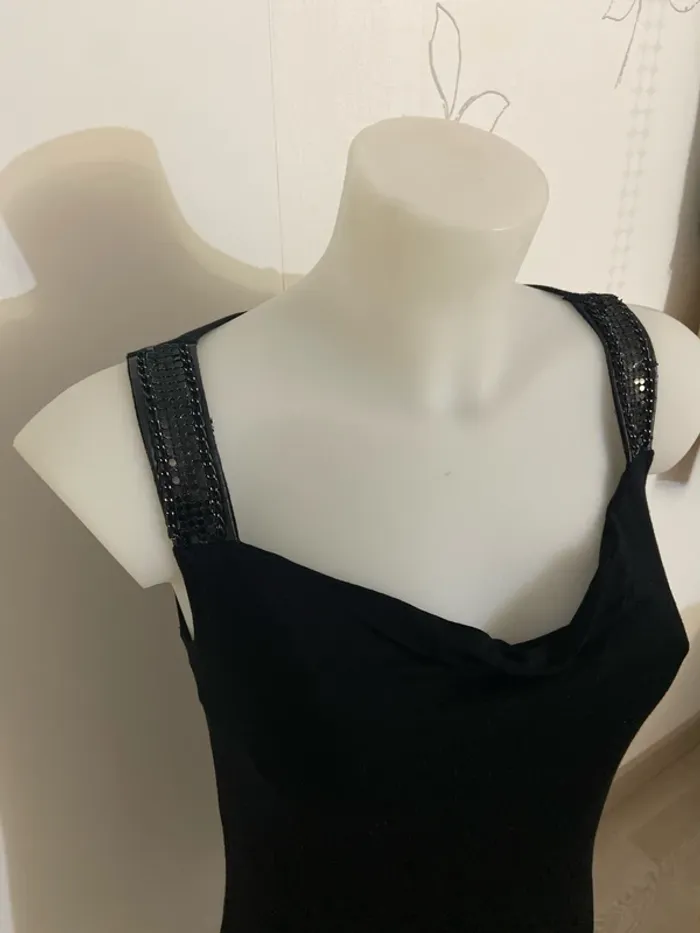 Débardeur noir chic Camaïeu Taille 36 - photo numéro 2
