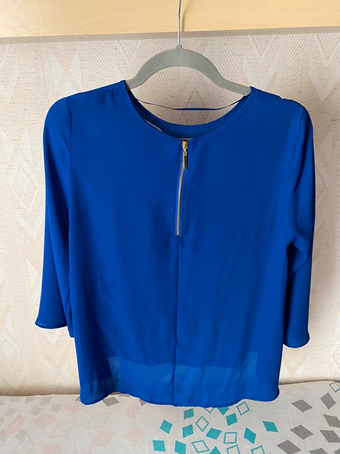 Superbe belle blouse fluide bleu électrique Primark taille 38 - photo numéro 6