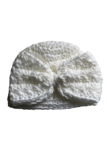 bonnet de naissance blanc