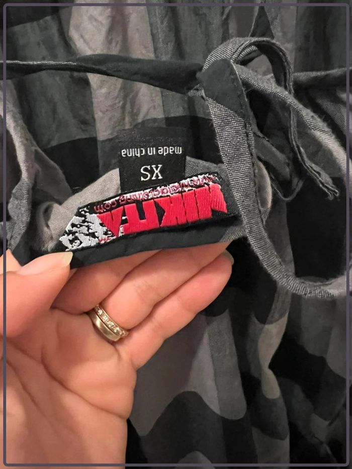 Robe Nikita taille XS carreaux gris noir - photo numéro 2