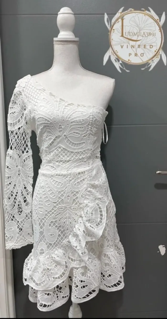 Robe dentelle / guipure / blanche Lily McBee TS - photo numéro 2