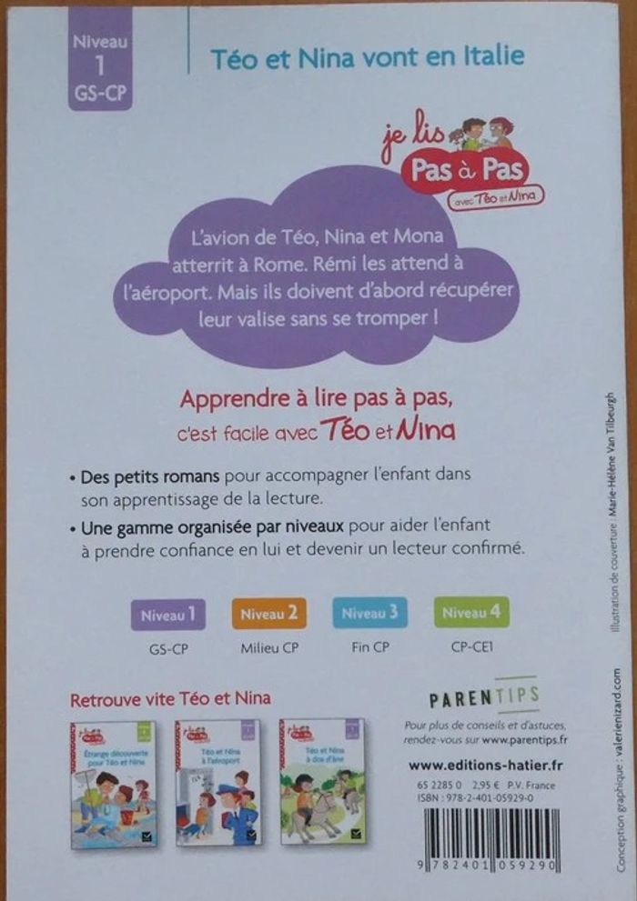 Téo et Nina vont en Italie livre GS/CP - photo numéro 2