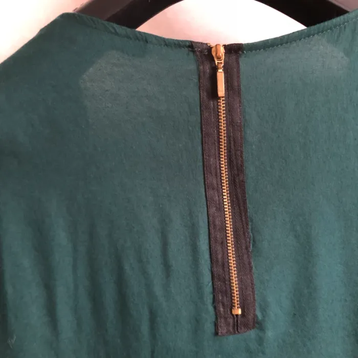 Blouse ZARA vert sapin - photo numéro 3
