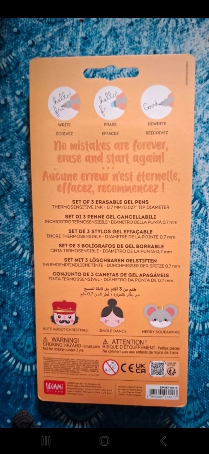 Stylo legami Noël nutcracker - photo numéro 2