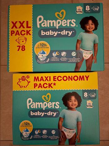 Couches Pampers Taille 8 Neuf