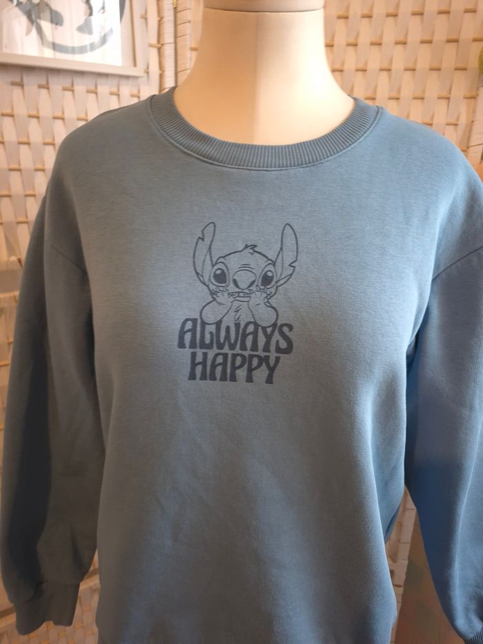 💙joli sweat Disney Stitch "Always Happy" femme TM / 36 - photo numéro 10