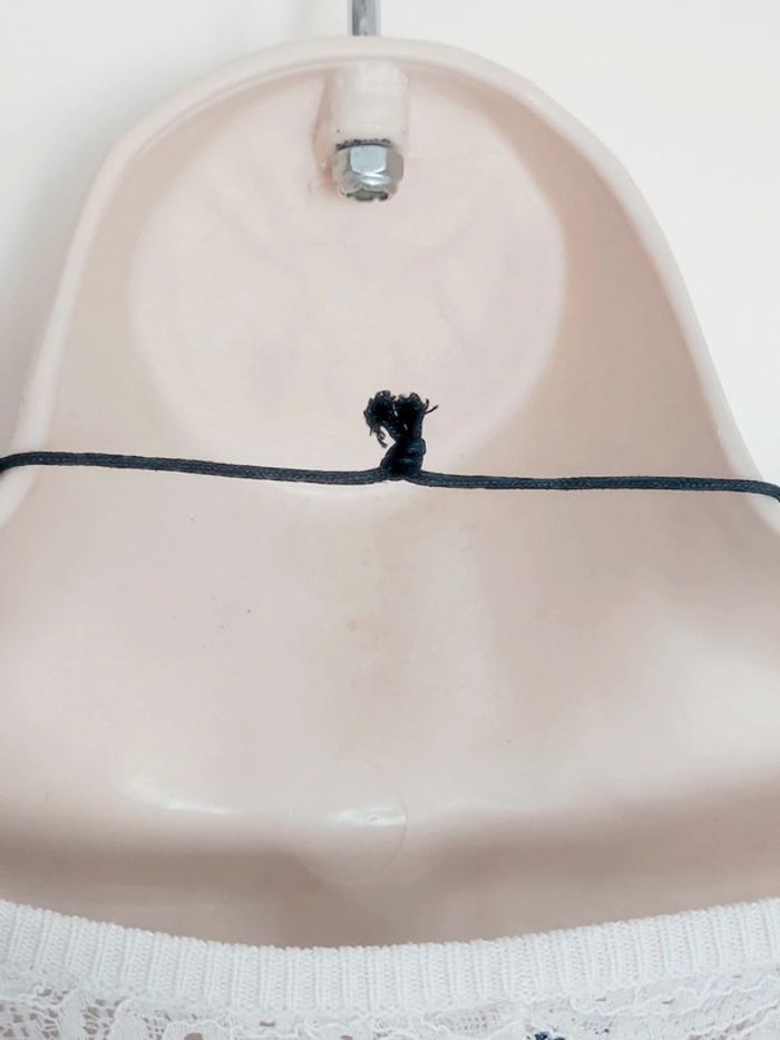 Collier pendentif breloque dauphin bleu perle y2k - 70cm - photo numéro 3