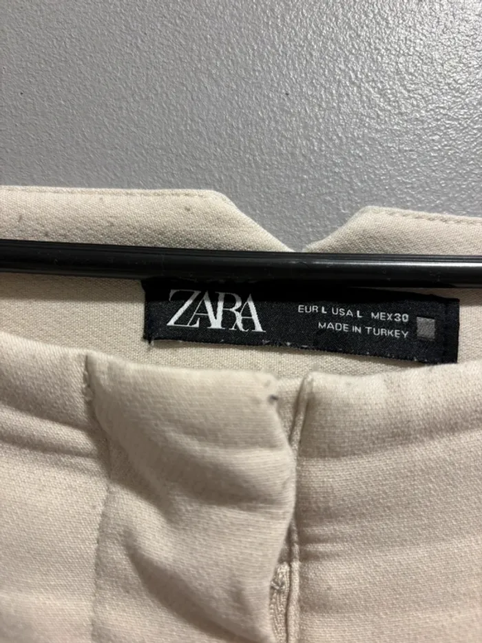 Pantalon beige Zara - photo numéro 3