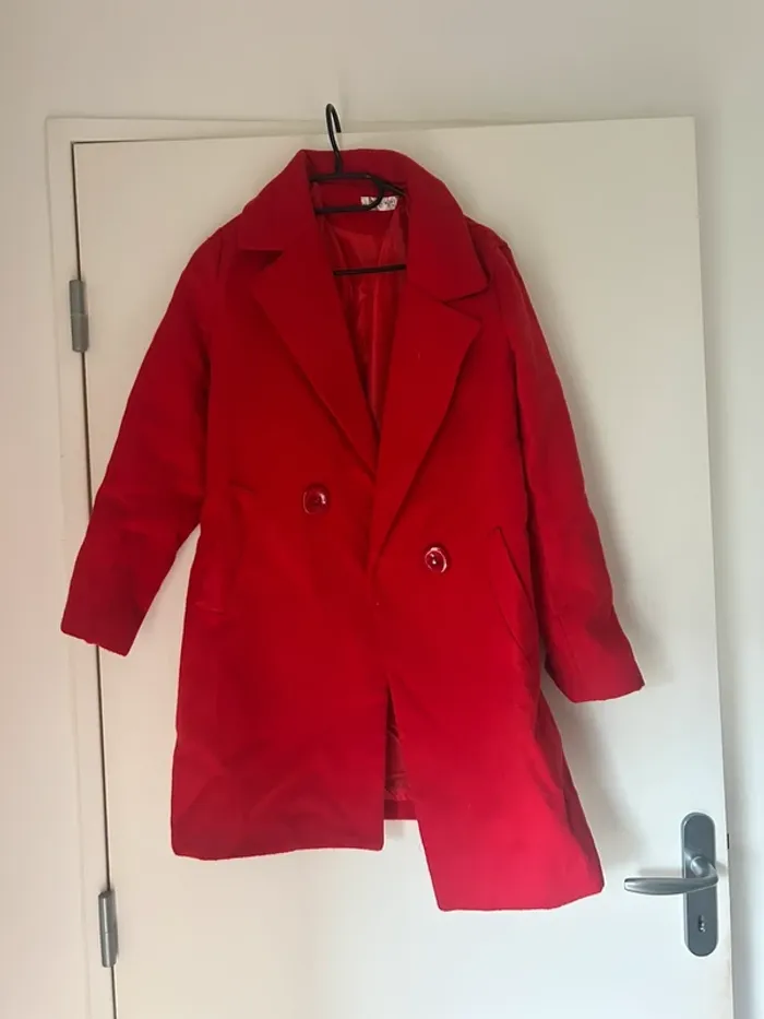 Manteau rouge taille L - photo numéro 2