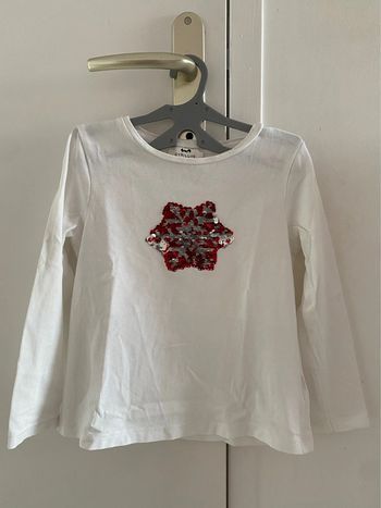 T shirt sequins 6 ans