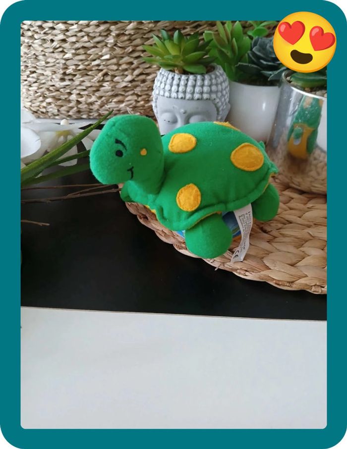Péluche/Livre à moteur pour bébé: La Tortue🎁🐢 - photo numéro 4