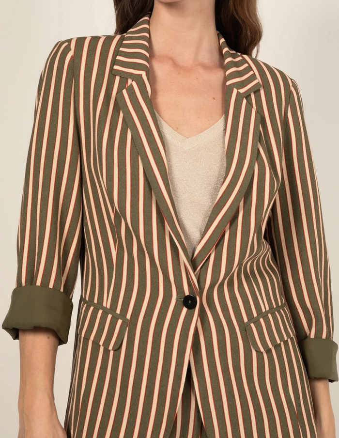 Blazer rayé Maison Captain T.38