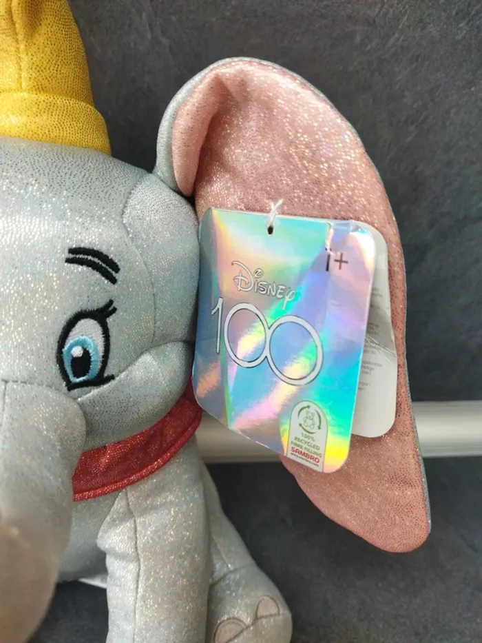 Peluche dumbo musical 100 ans Disney - photo numéro 2