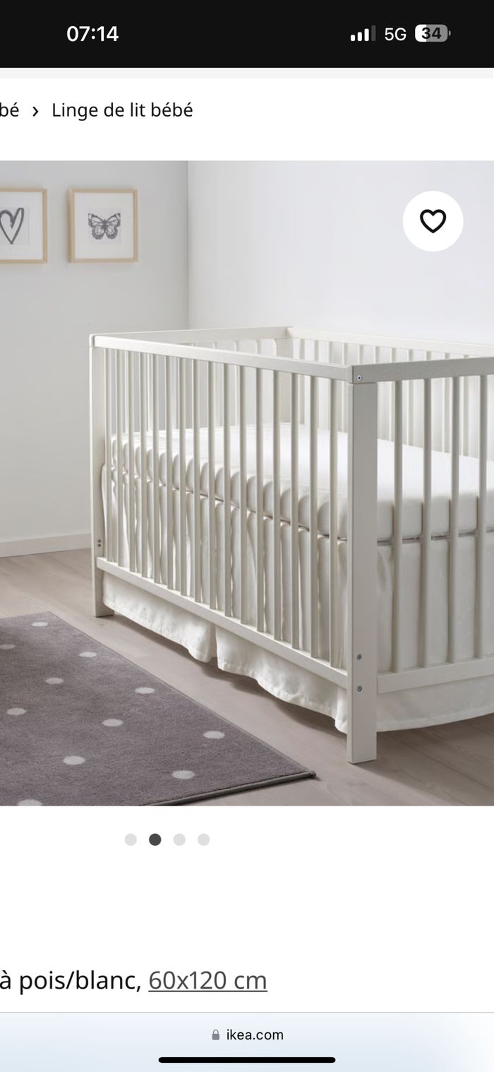 Jupe de lit bébé - photo numéro 3
