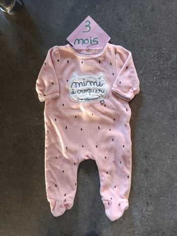 Pyjama "mimi à croquer" 3 mois