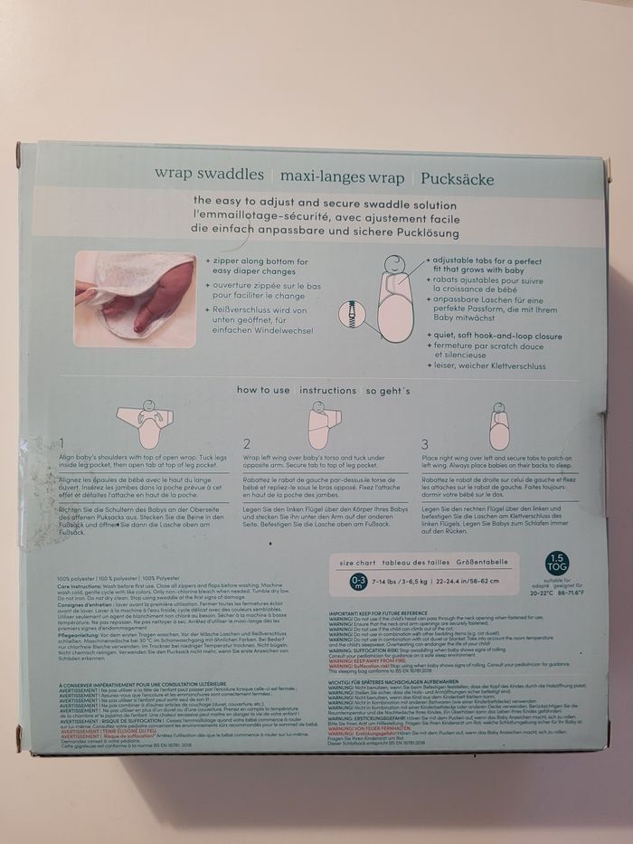 MAXI-LANGES D’EMMAILLOTAGE BASIQUES EN VELBOA LOT DE 3 - photo numéro 3