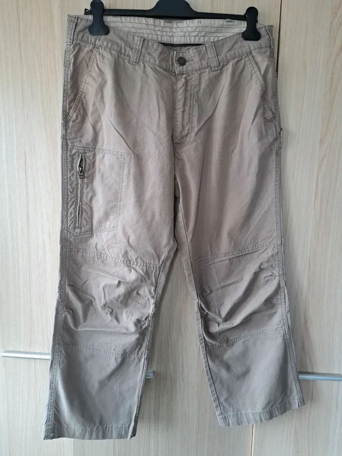 Quechua : pantalon cargo beige (44)