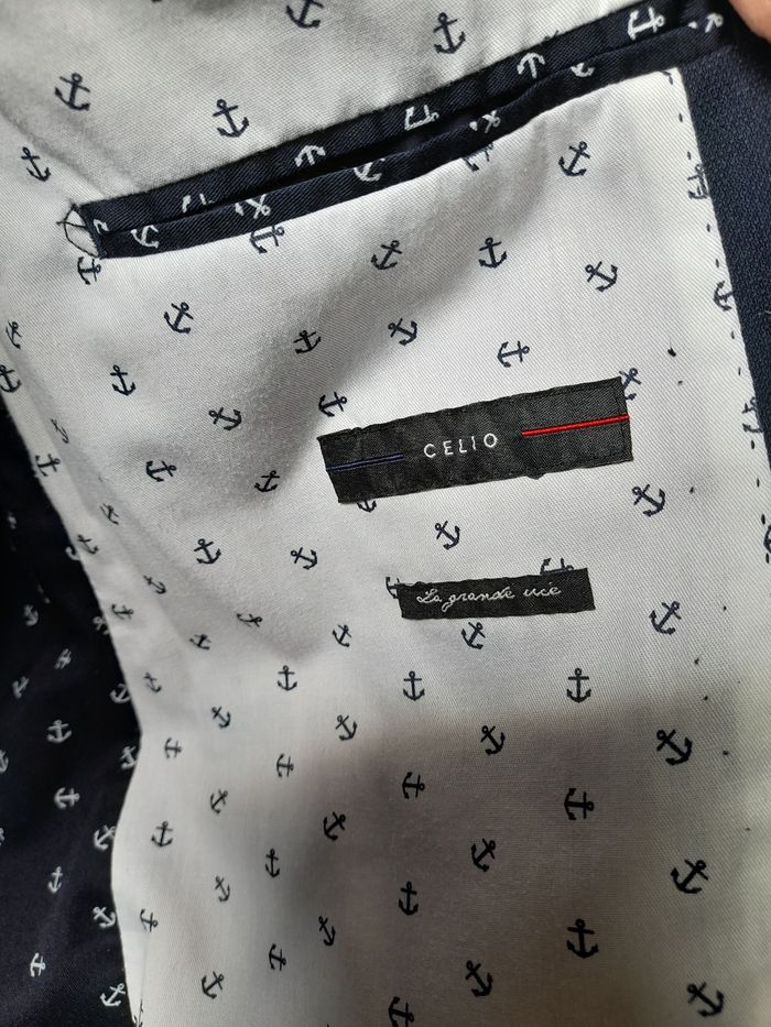 Veste  Celio ,  bleu marine Taille XL. - photo numéro 4