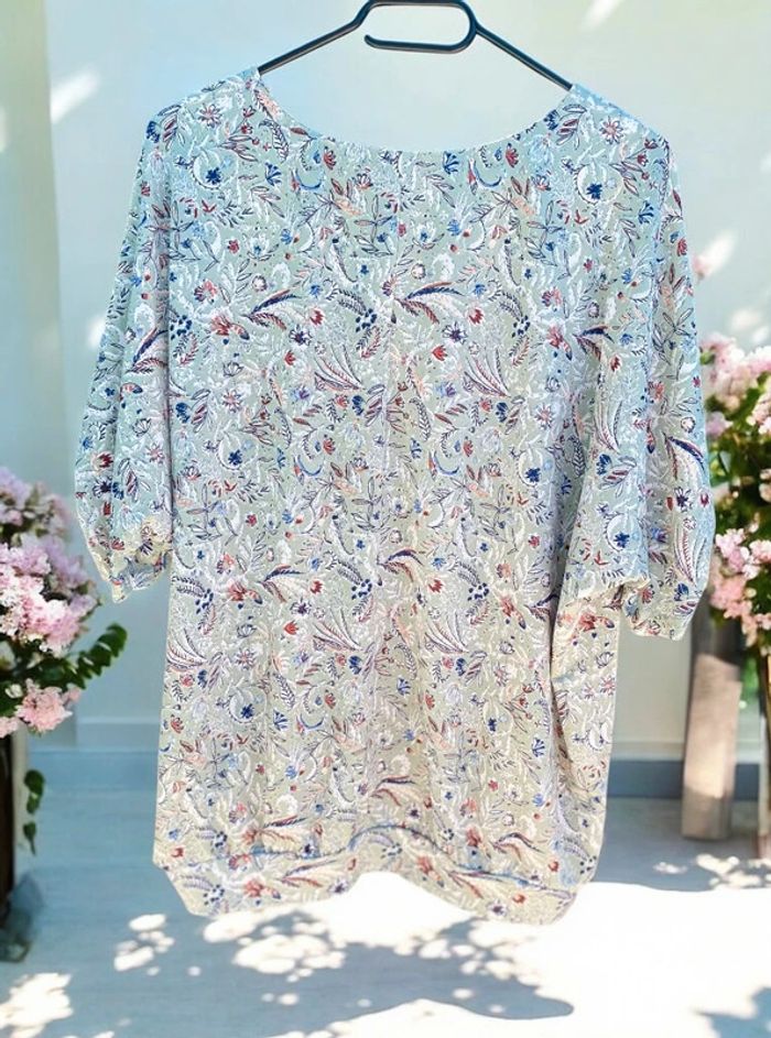🎀 Blouse fluide femme manche 3/4 imprimé floral taille XL🎀 - photo numéro 2