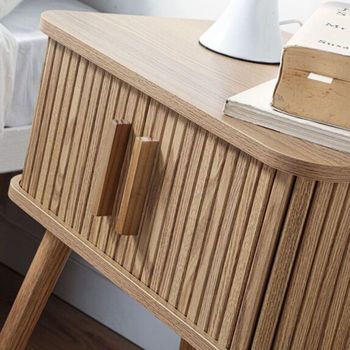 Table de Chevet Vintage 2 Portes Coulissantes Ernest - H58cm PRIX NÉGOCIABLE 