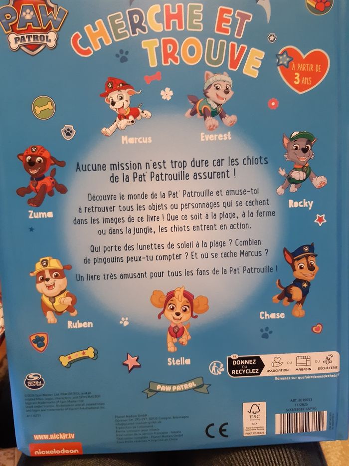 Cherche et trouvé Pat patrouille - photo numéro 2