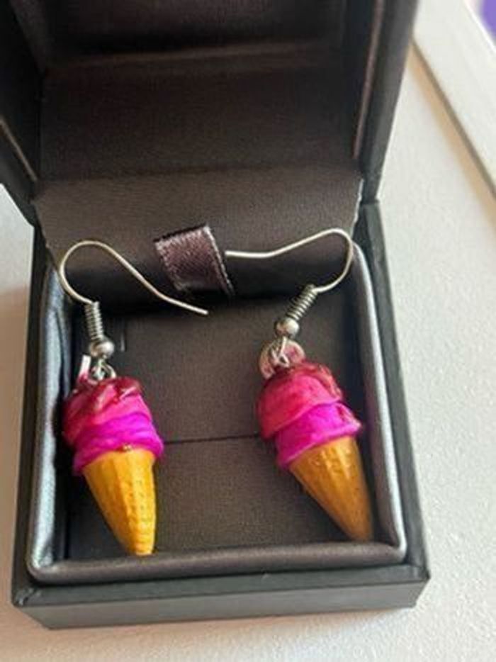 Boucles d’oreilles glaces - photo numéro 3