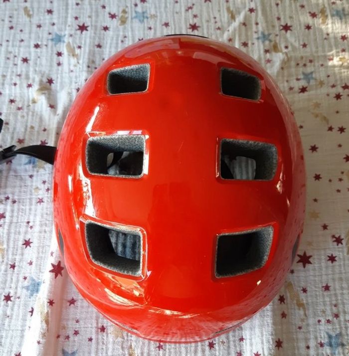 Casque de vélo / trotinette rouge Crivit pour enfant 51-56cm S/M - photo numéro 5