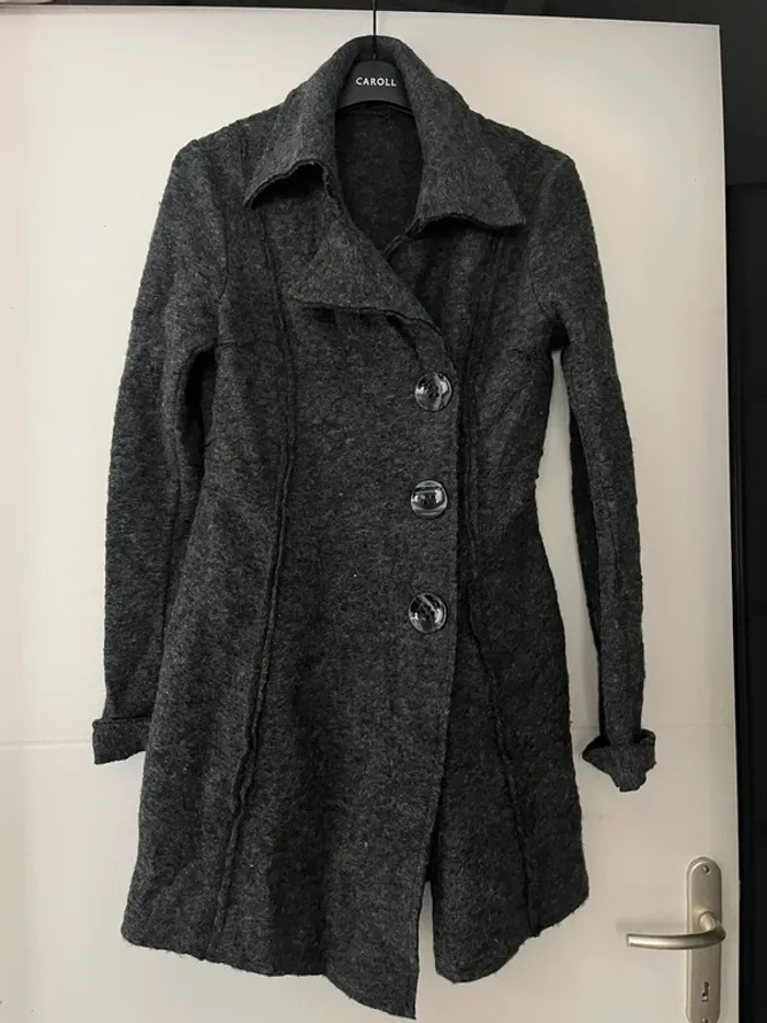Veste italienne manteau chaud en laine taille 36/38 S/M