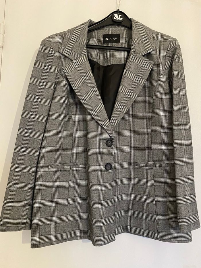 Veste blazer Prince de Galles 3S Stylist