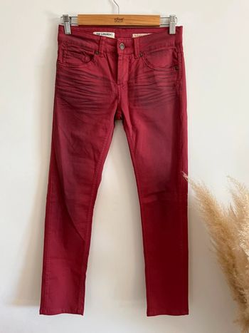 Jean slim rouge Bérénice
