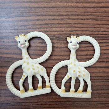 2 anneaux de dentition Sophie la girafe 