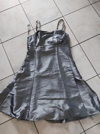 Robe cocktail mariage gala t 44 grise