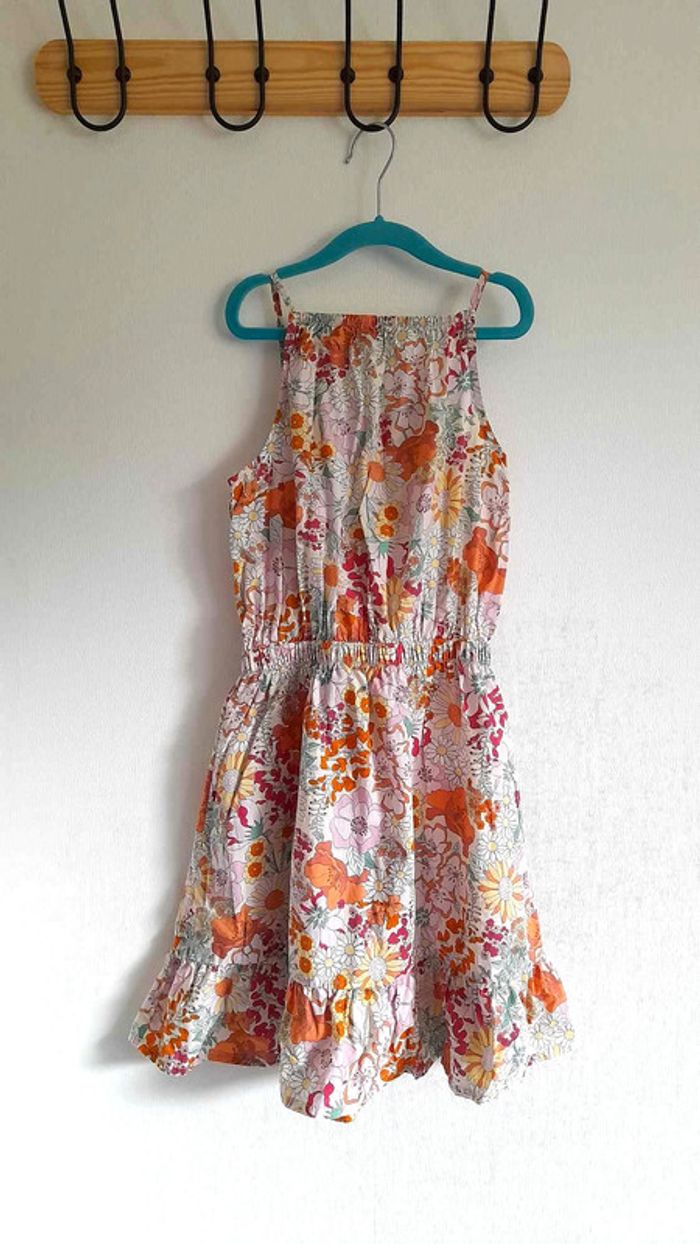 Robe fleurie à bretelles fines H&M 9/10 ans
