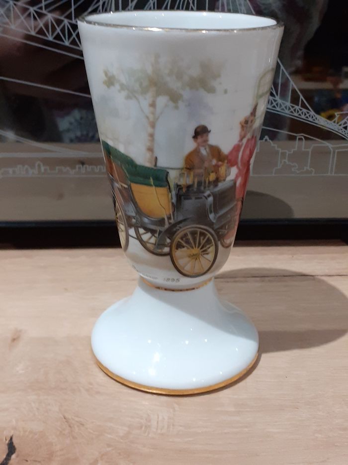 Mazagrand Porcelaine de Limoges décor charette et personnages - photo numéro 8