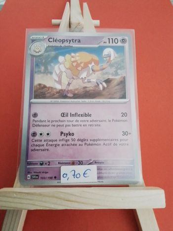 Carte Pokémon Cléopsytra 103/198