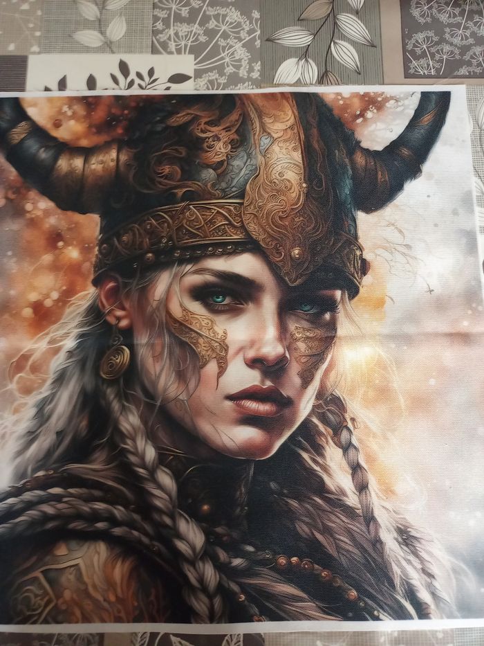 Toile la guerrière viking