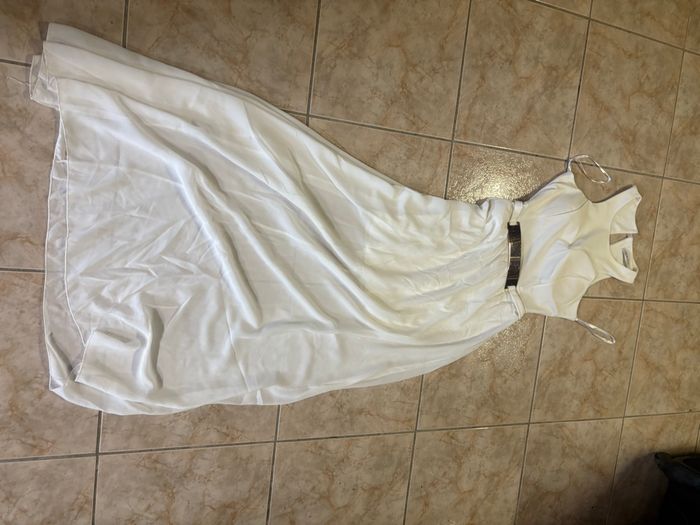 Robe de soirée crème