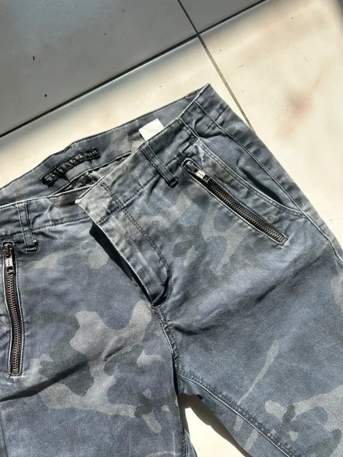 Jean slim Militaire gris - 38 - Zara - photo numéro 5